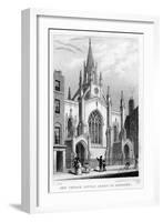 New Church, Little Queen Street, Holborn, London, 19th Century-Thomas Hosmer Shepherd-Framed Giclee Print