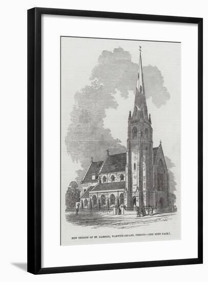 New Church of St Gabriel, Warwick-Square, Pimlico-null-Framed Giclee Print