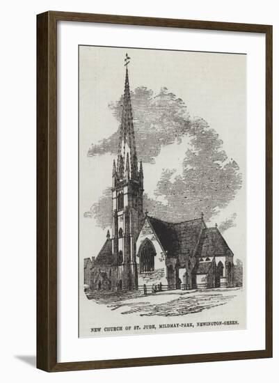 New Church of St Jude, Mildmay-Park, Newington-Green-null-Framed Giclee Print