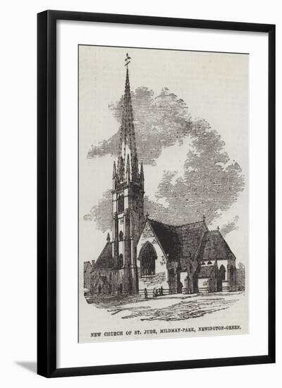 New Church of St Jude, Mildmay-Park, Newington-Green-null-Framed Giclee Print