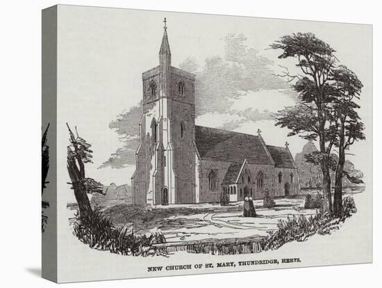 New Church of St Mary, Thundridge, Hertfordshire-null-Stretched Canvas