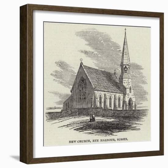 New Church, Rye Harbour, Sussex-null-Framed Giclee Print