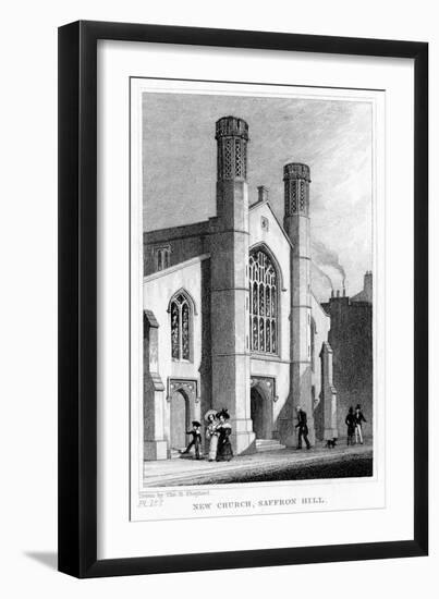 New Church, Saffron Hill, Camden, London, 19th Century-Thomas Hosmer Shepherd-Framed Giclee Print