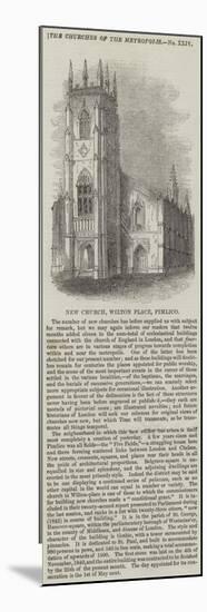 New Church, Wilton Place, Pimlico-null-Mounted Premium Giclee Print