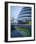 New City Hall and Tower Bridge at Dusk, London, England, United Kingdom, Europe-Charles Bowman-Framed Photographic Print