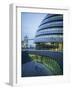 New City Hall and Tower Bridge at Dusk, London, England, United Kingdom, Europe-Charles Bowman-Framed Photographic Print