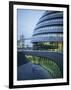 New City Hall and Tower Bridge at Dusk, London, England, United Kingdom, Europe-Charles Bowman-Framed Photographic Print