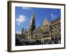 New City Hall, Marienplatz, Munich, Bavaria, Germany, Europe-Ken Gillham-Framed Photographic Print