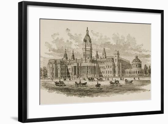 New City Hall, San Francisco, from 'American Pictures', Published by the Religious Tract Society,…-English School-Framed Giclee Print