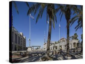 New City, View of Safra Square with the City Hall-Massimo Borchi-Stretched Canvas