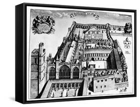 New College by David Loggan-David Loggan-Framed Stretched Canvas