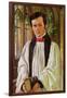 'New College Cloisters': Portrait of John David Jenkins, 1852-William Holman Hunt-Framed Giclee Print