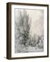 New College Garden, 1821-William Alfred Delamotte-Framed Giclee Print