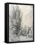 New College Garden, 1821-William Alfred Delamotte-Framed Stretched Canvas