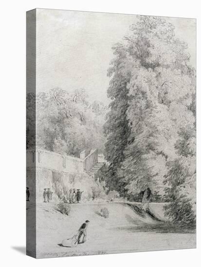 New College Garden, 1821-William Alfred Delamotte-Stretched Canvas
