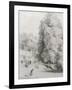 New College Garden, 1821-William Alfred Delamotte-Framed Giclee Print