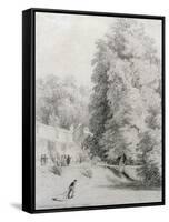 New College Garden, 1821-William Alfred Delamotte-Framed Stretched Canvas