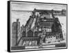 New College Oxford 1660-null-Framed Stretched Canvas