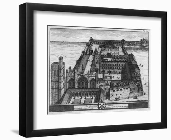 New College Oxford 1660-null-Framed Art Print