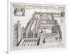 New College, Oxford, from 'Oxonia Illustrata', Published 1675 (Engraving)-David Loggan-Framed Giclee Print