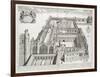 New College, Oxford, from 'Oxonia Illustrata', Published 1675 (Engraving)-David Loggan-Framed Giclee Print