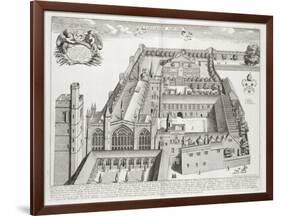 New College, Oxford, from 'Oxonia Illustrata', Published 1675 (Engraving)-David Loggan-Framed Giclee Print