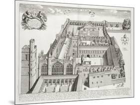 New College, Oxford, from 'Oxonia Illustrata', Published 1675 (Engraving)-David Loggan-Mounted Giclee Print