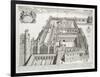 New College, Oxford, from 'Oxonia Illustrata', Published 1675 (Engraving)-David Loggan-Framed Giclee Print