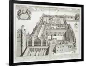 New College, Oxford, from 'Oxonia Illustrata', Published 1675 (Engraving)-David Loggan-Framed Giclee Print