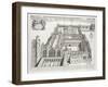 New College, Oxford, from 'Oxonia Illustrata', Published 1675 (Engraving)-David Loggan-Framed Giclee Print