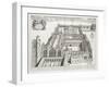 New College, Oxford, from 'Oxonia Illustrata', Published 1675 (Engraving)-David Loggan-Framed Giclee Print