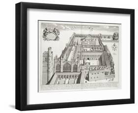 New College, Oxford, from 'Oxonia Illustrata', Published 1675 (Engraving)-David Loggan-Framed Premium Giclee Print