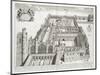 New College, Oxford, from 'Oxonia Illustrata', Published 1675 (Engraving)-David Loggan-Mounted Premium Giclee Print