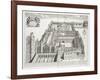 New College, Oxford, from 'Oxonia Illustrata', Published 1675 (Engraving)-David Loggan-Framed Giclee Print