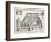 New College, Oxford, from 'Oxonia Illustrata', Published 1675 (Engraving)-David Loggan-Framed Giclee Print