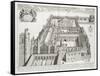 New College, Oxford, from 'Oxonia Illustrata', Published 1675 (Engraving)-David Loggan-Framed Stretched Canvas