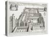 New College, Oxford, from 'Oxonia Illustrata', Published 1675 (Engraving)-David Loggan-Stretched Canvas