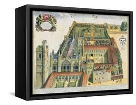 New College, Oxford, from 'Oxonia Illustrata', Published 1675-David Loggan-Framed Stretched Canvas