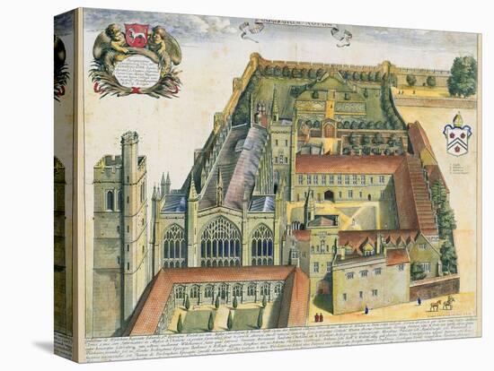New College, Oxford, from 'Oxonia Illustrata', Published 1675-David Loggan-Stretched Canvas