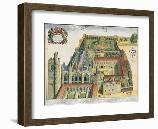 New College, Oxford, from 'Oxonia Illustrata', Published 1675-David Loggan-Framed Giclee Print