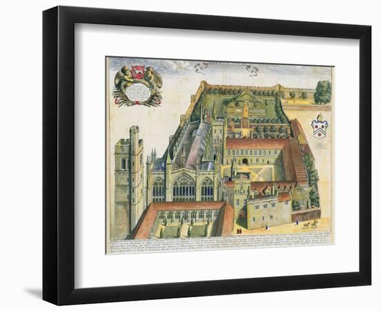 New College, Oxford, from 'Oxonia Illustrata', Published 1675-David Loggan-Framed Giclee Print