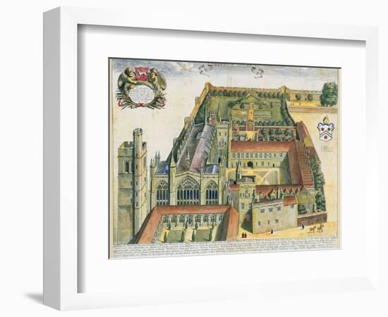 New College, Oxford, from 'Oxonia Illustrata', Published 1675-David Loggan-Framed Giclee Print