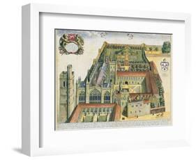 New College, Oxford, from 'Oxonia Illustrata', Published 1675-David Loggan-Framed Giclee Print