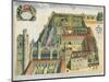 New College, Oxford, from 'Oxonia Illustrata', Published 1675-David Loggan-Mounted Giclee Print