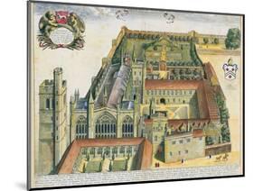 New College, Oxford, from 'Oxonia Illustrata', Published 1675-David Loggan-Mounted Giclee Print