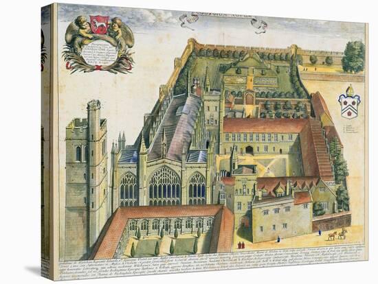 New College, Oxford, from 'Oxonia Illustrata', Published 1675-David Loggan-Stretched Canvas
