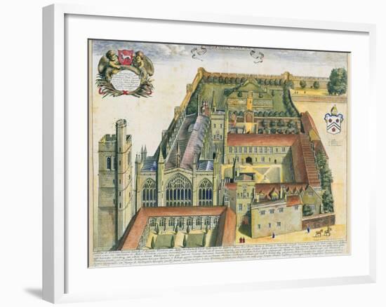 New College, Oxford, from 'Oxonia Illustrata', Published 1675-David Loggan-Framed Giclee Print