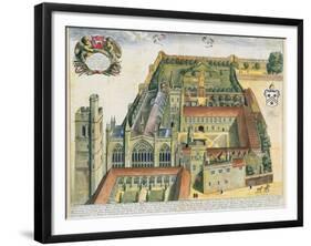 New College, Oxford, from 'Oxonia Illustrata', Published 1675-David Loggan-Framed Giclee Print