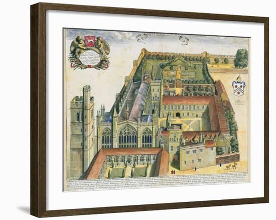 New College, Oxford, from 'Oxonia Illustrata', Published 1675-David Loggan-Framed Giclee Print