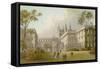 New College - Oxford-English School-Framed Stretched Canvas